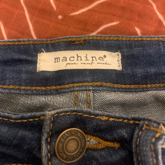 Machine - Skinny Jeans with Embroidered Flowers - Picture 2 of 6